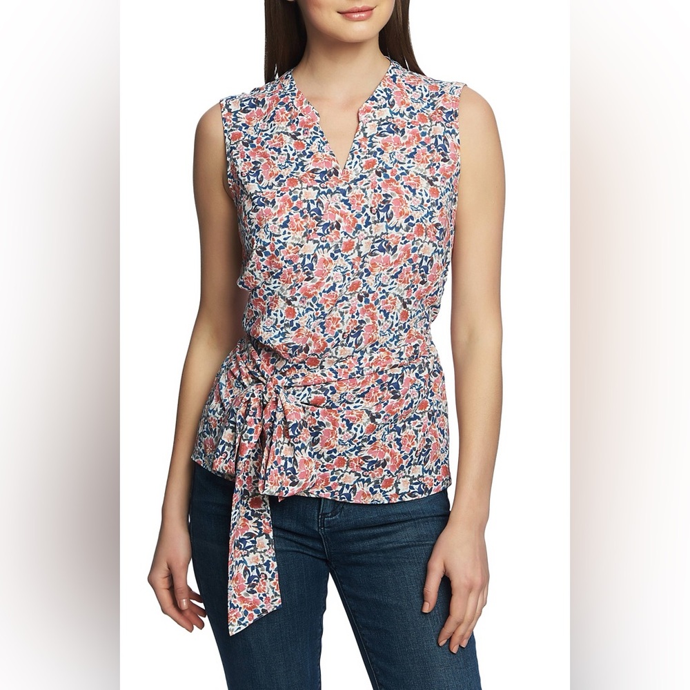 1. State Wrap Sunwashed Floral Top Size Small